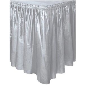 Unique Party - 50063 - Argenté - Rectangulaire - Nappe jetable - Publicité Unique Party - 50063 - Argenté - Rectangulaire - Nappe jetable - Publicité