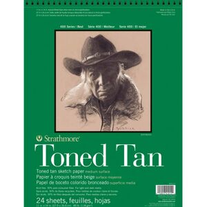 Strathmore P412-11 Toned Tan Drawing Pad - Sketching Paper Strathmore P412-11 Toned Tan Drawing Pad - Sketching Paper