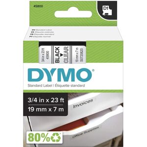 Dymo Standard D1 43610 Labeling Tape - Transparent - 19mm Dymo Standard D1 43610 Labeling Tape - Transparent - 19mm