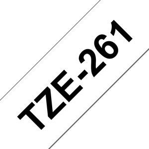 Brother TZE-261 Black on White Label Tape - Label-Making Tape Brother TZE-261 Black on White Label Tape - Label-Making Tape