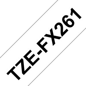 Brother TZE-FX261 Label Tape - Thermal Transfer, Black on White Brother TZE-FX261 Label Tape - Thermal Transfer, Black on White