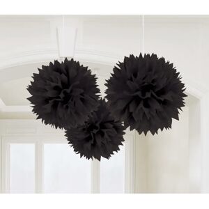 Amscan 18055-10-55 Zwarte Feestdecoraties - Pompoms Amscan 18055-10-55 Zwarte Feestdecoraties - Pompoms