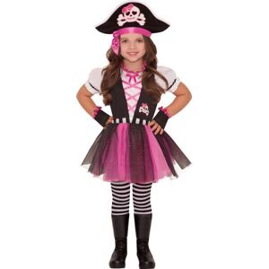 Disfraz de Pirata Rosa de Amscan para Niños - Vestido, Sombrero, Guantes, Medias Disfraz de Pirata Rosa de Amscan para Niños - Vestido, Sombrero, Guantes, Medias