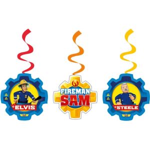 Décoration de fête Amscan 9902183 - Suspensions en spirale Fireman Sam - Publicité Décoration de fête Amscan 9902183 - Suspensions en spirale Fireman Sam - Publicité