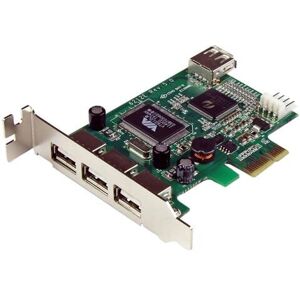 StarTech.com USB PCIe Low Profile Card - 4 Ports - High Speed StarTech.com USB PCIe Low Profile Card - 4 Ports - High Speed