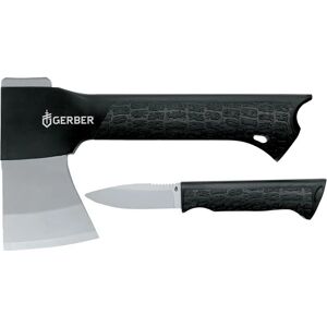 Conjunto de machado e faca Gerber Gator - Lâmina de aço inox de alto carbono Conjunto de machado e faca Gerber Gator - Lâmina de aço inox de alto carbono