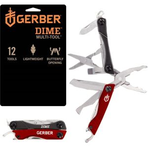 Gerber Dime Multi-Tool - Compact, 12 Tools, Red Gerber Dime Multi-Tool - Compact, 12 Tools, Red