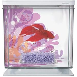 Marina Betta Aquarium Kit - 2L, Modern Design, Decorative Background Marina Betta Aquarium Kit - 2L, Modern Design, Decorative Background