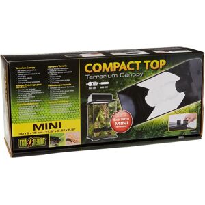 Exo Terra Compact Top Canopy - 30cm Terrarium Cover - Black Exo Terra Compact Top Canopy - 30cm Terrarium Cover - Black