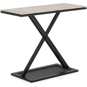 Costway Table Console Moderne en Faux Marbre - Fixation Murale - Publicité Costway Table Console Moderne en Faux Marbre - Fixation Murale - Publicité