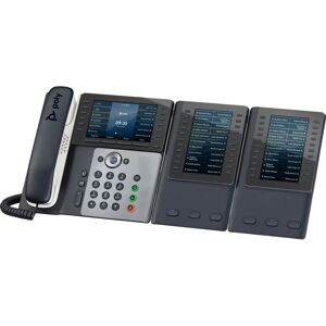 Poly Edge E550 - VoIP IP-telefon med 12 linjer - Svart/Grå Poly Edge E550 - VoIP IP-telefon med 12 linjer - Svart/Grå