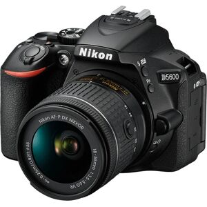 Nikon D5600 - Aparat CMOS 24,2 MP z obiektywem 18-55mm - Czarny Nikon D5600 - Aparat CMOS 24,2 MP z obiektywem 18-55mm - Czarny
