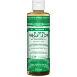 Dr Bronner's Organic Almond All-One Magic Soap - 240ml Dr Bronner's Organic Almond All-One Magic Soap - 240ml