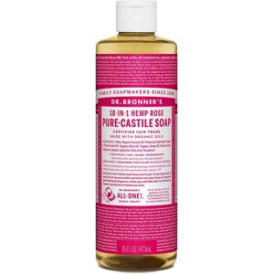 Dr. Bronner's Rose Liquid Soap - Organic Castile - 473ml Dr. Bronner's Rose Liquid Soap - Organic Castile - 473ml