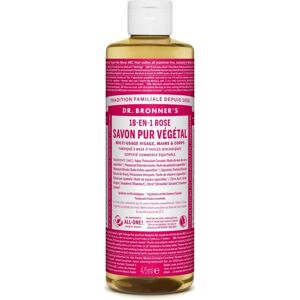 Dr Bronners Savon Liquide Rose Rose Castile - Savon Liquide Castile - Publicité Dr Bronners Savon Liquide Rose Rose Castile - Savon Liquide Castile - Publicité