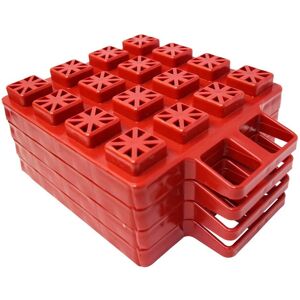 Valterra A10-0916 Stacker - 4 Support Pads, Red - Vehicle Leveling Tool Valterra A10-0916 Stacker - 4 Support Pads, Red - Vehicle Leveling Tool