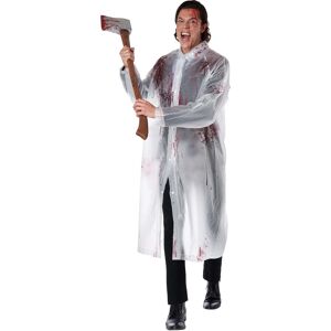 California Costume Collections Yuppie Psycho Killer Impermeable Translucido - Disfraz de Horror California Costume Collections Yuppie Psycho Killer Impermeable Translucido - Disfraz de Horror