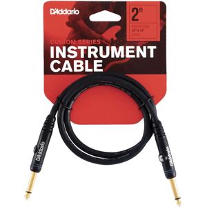 D'Addario Custom Series 60cm Instrument Cable - Black D'Addario Custom Series 60cm Instrument Cable - Black