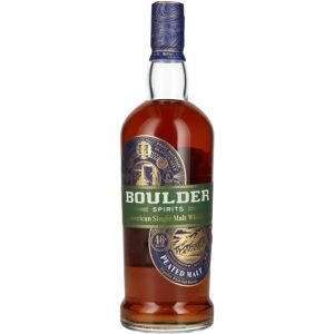 Boulder Spirits Whisky Single Malt Américain Tourbé - Whiskey - Publicité Boulder Spirits Whisky Single Malt Américain Tourbé - Whiskey - Publicité