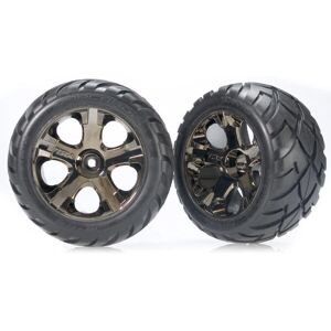 Zestaw kół i opon Traxxas TRX3776A - Czarny chrom, Anaconda Zestaw kół i opon Traxxas TRX3776A - Czarny chrom, Anaconda