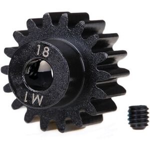 Ingranaggio Modello Traxxas, Pignone da 18 Denti, Asse da 5mm - Ricambio RC Ingranaggio Modello Traxxas, Pignone da 18 Denti, Asse da 5mm - Ricambio RC