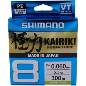 Shimano Kairiki 8 Treccia 300m Verde - Linea da Pesca Shimano Kairiki 8 Treccia 300m Verde - Linea da Pesca