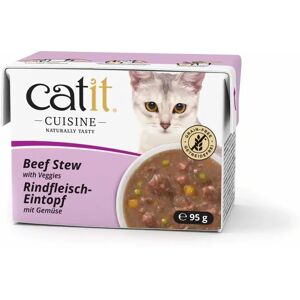 Catit 42146 Moist Food - Beef with Veggies Stew - 95g Catit 42146 Moist Food - Beef with Veggies Stew - 95g