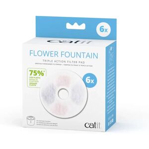 Catit Waterfonteinfilters - Drievoudige Actie, 6 st/förpackning Catit Waterfonteinfilters - Drievoudige Actie, 6 st/förpackning