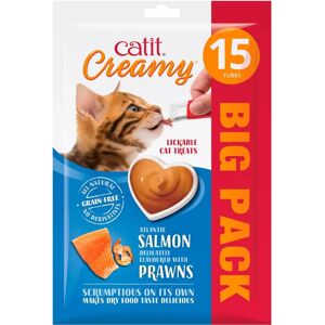 Catit Creamy Salmon & Prawn Treats - 15 Pack Catit Creamy Salmon & Prawn Treats - 15 Pack