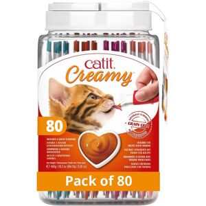 Pack Variado de Comida Humeda Catit Creamy - 80 Tubos Pack Variado de Comida Humeda Catit Creamy - 80 Tubos