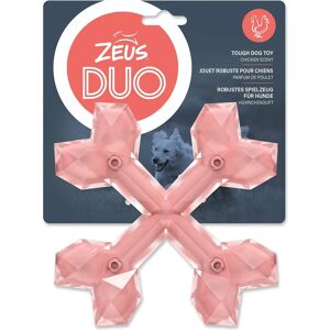 Zeus Duo Chicken Scented Cross Bones Dog Toy - 15cm Zeus Duo Chicken Scented Cross Bones Dog Toy - 15cm