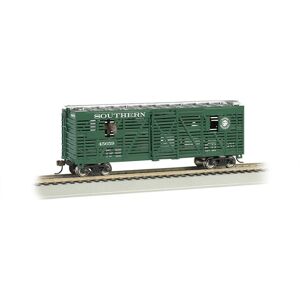 Bachmann - 40' Animated Stock Car - Southern - Model Train Car Bachmann - 40' Animated Stock Car - Southern - Model Train Car