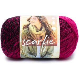 Lion Brand Yarn Scarfie - Zwart/Donker Roze - Wolmix - 150g Lion Brand Yarn Scarfie - Zwart/Donker Roze - Wolmix - 150g