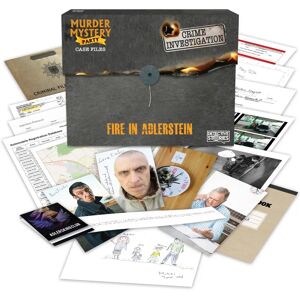 University Games Fire in Adlerstein Murder Mystery Case File - Detective Game for Ages 18+ University Games Fire in Adlerstein Murder Mystery Case File - Detective Game for Ages 18+