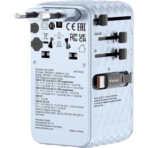 Verbatim Charge 'n' Travel 70W Adaptateur Voyage Rapide - Publicité Verbatim Charge 'n' Travel 70W Adaptateur Voyage Rapide - Publicité