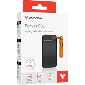 Verbatim Pocket SSD - 2TB Black/Orange Verbatim Pocket SSD - 2TB Black/Orange