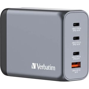 Verbatim GNC-200 Universeel Oplader - 200W - Zwart/Grey Verbatim GNC-200 Universeel Oplader - 200W - Zwart/Grey
