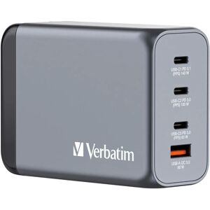 Chargeur universel Verbatim GNC-240 - 4 ports, 240W, noir/gris - Publicité Chargeur universel Verbatim GNC-240 - 4 ports, 240W, noir/gris - Publicité