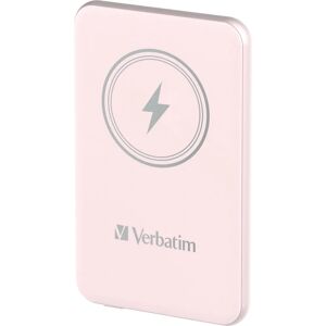 Verbatim Power Bank 5000mAh Pink - Wireless, Magnetic, Fast Charging Verbatim Power Bank 5000mAh Pink - Wireless, Magnetic, Fast Charging