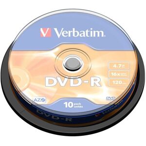 Verbatim DVD-R 4.7GB Silver - DVD-R Discs Verbatim DVD-R 4.7GB Silver - DVD-R Discs
