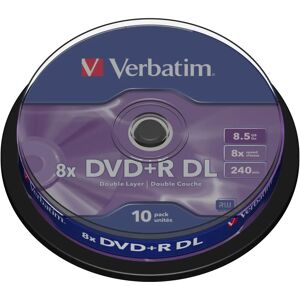 Verbatim - DVD+R DL x 10 - 8,5 GB - medio de almacenamiento Verbatim - DVD+R DL x 10 - 8,5 GB - medio de almacenamiento