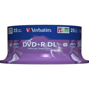 Verbatim DVD+R Double Layer 8x Matt Silver - DVD Recordable Discs Verbatim DVD+R Double Layer 8x Matt Silver - DVD Recordable Discs