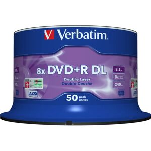 Verbatim DVD+R Double Layer 8x Matt Silver - DVD+R Discs Verbatim DVD+R Double Layer 8x Matt Silver - DVD+R Discs