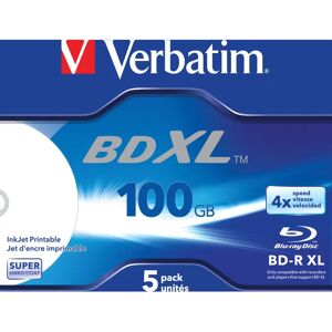 Verbatim 43789 100GB Blu-ray XL Discs - 5 Pack Verbatim 43789 100GB Blu-ray XL Discs - 5 Pack