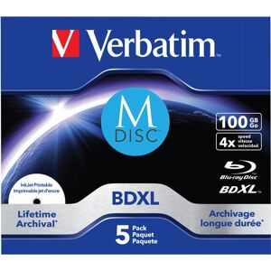 Verbatim 43834 BDXL 100GB - Archival Blu-Ray Disc - 5 pcs Verbatim 43834 BDXL 100GB - Archival Blu-Ray Disc - 5 pcs