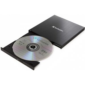 Verbatim External Slimline Blu-ray Writer - Black - Optical Disc Drive Verbatim External Slimline Blu-ray Writer - Black - Optical Disc Drive
