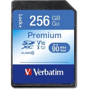 Verbatim SD Premium UHS-I U1 - SDXC 256GB (44026) Verbatim SD Premium UHS-I U1 - SDXC 256GB (44026)