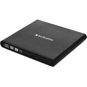 Verbatim External Slimline CD/DVD Writer - Optical Disc Drive - Black Verbatim External Slimline CD/DVD Writer - Optical Disc Drive - Black