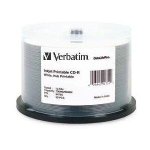 Verbatim CD-R 80MIN 700MB 52X White Inkjet - CD-R Verbatim CD-R 80MIN 700MB 52X White Inkjet - CD-R