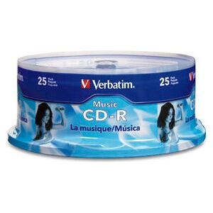 Verbatim 96155 40x 80-Minute CD-R with Branded Surface - CD-R Media Verbatim 96155 40x 80-Minute CD-R with Branded Surface - CD-R Media